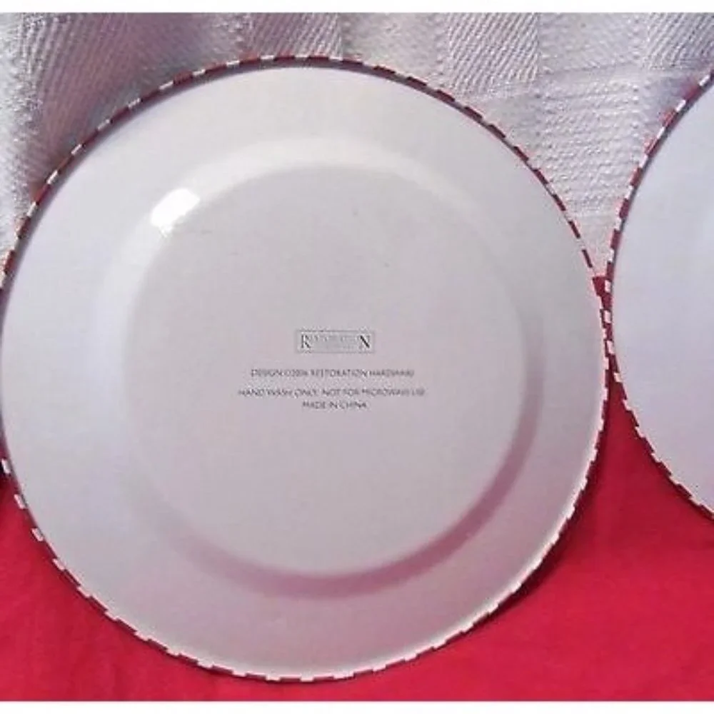 Restoration Hardware Enamel Metal Plates